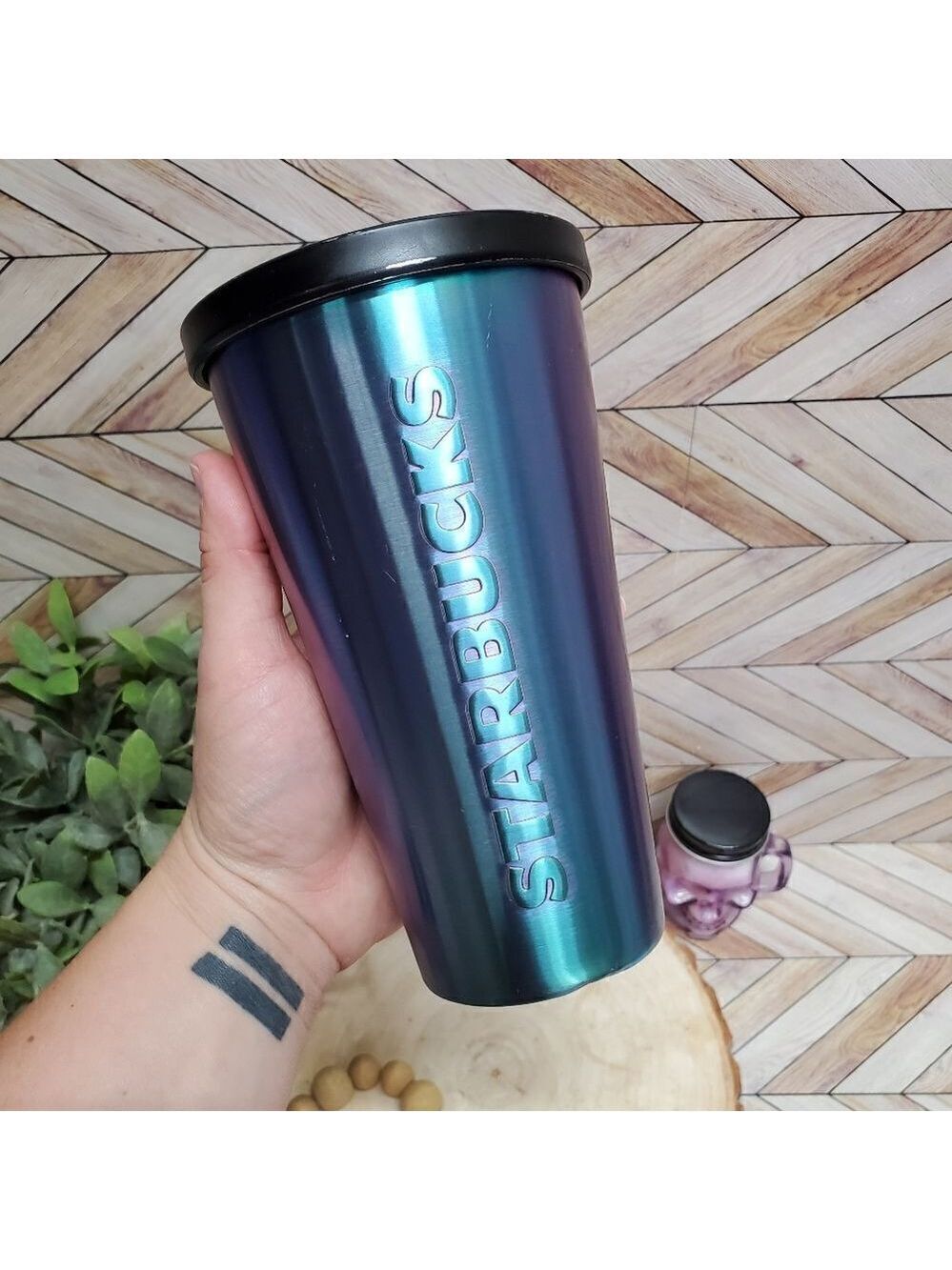 Starbucks Stainless Steel Galaxy Iridescent Tumbler 16oz Grande
